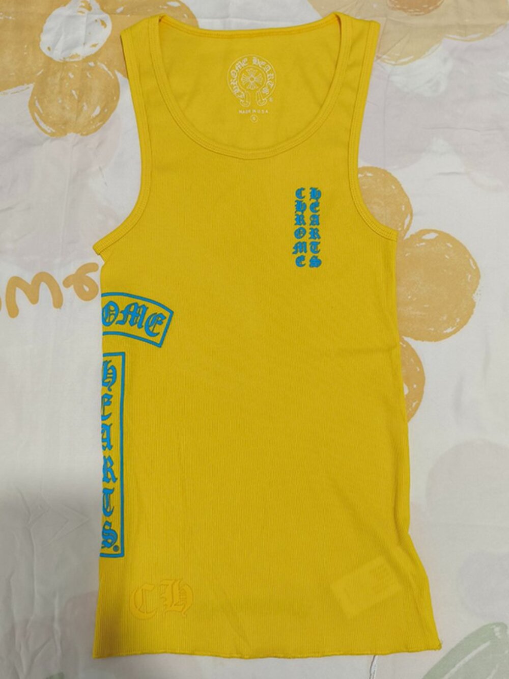 Chrome Hearts Blue Print Ribbed Vest